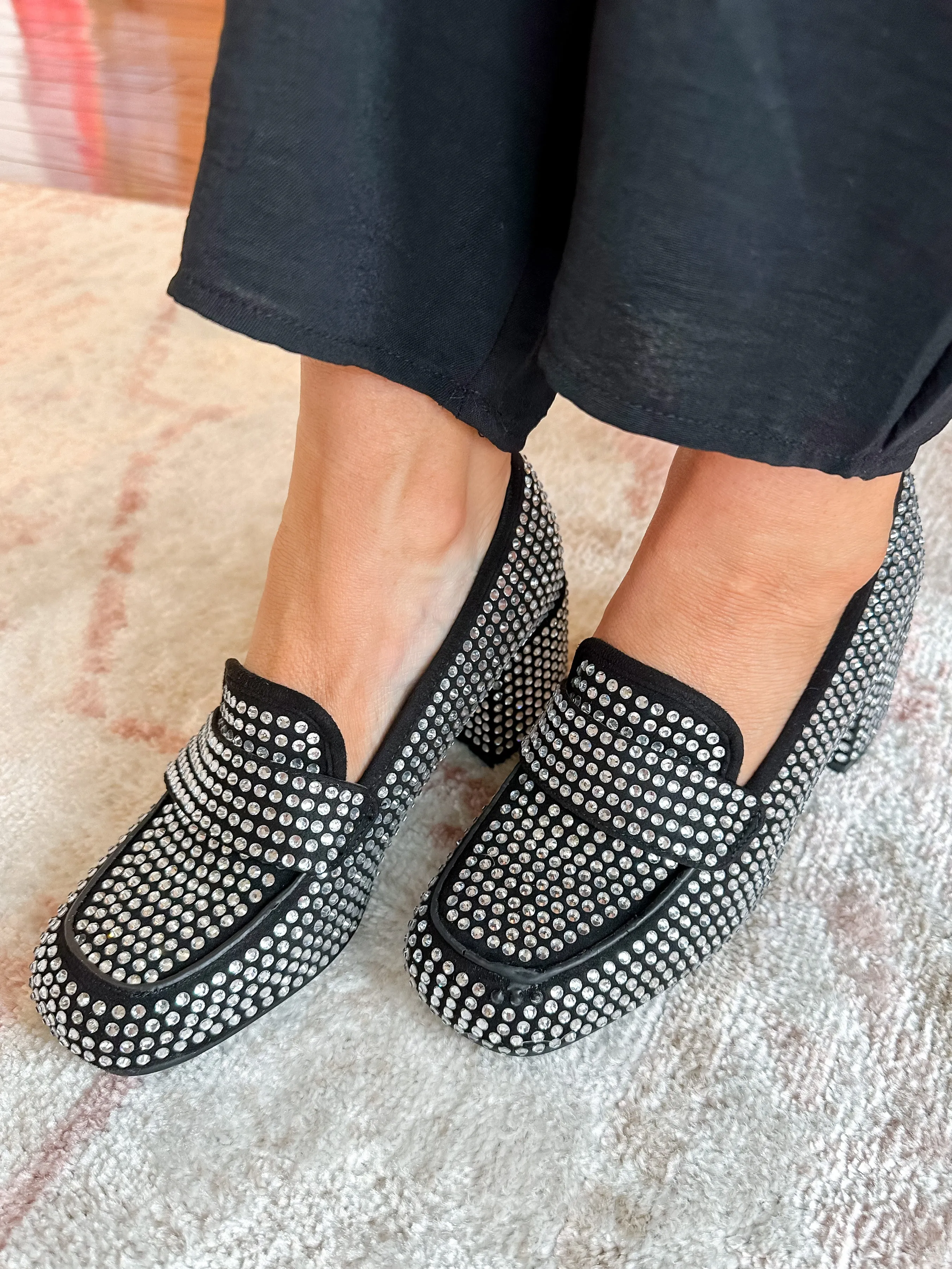 Rhinestone Loafers