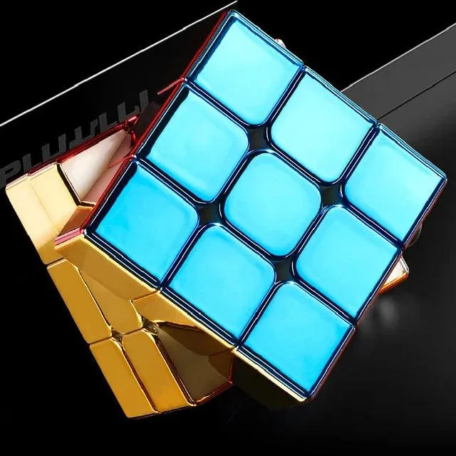 Shiny Metallic Puzzle Cube - Perfect Brain Teaser for Kids | Giggly Groves