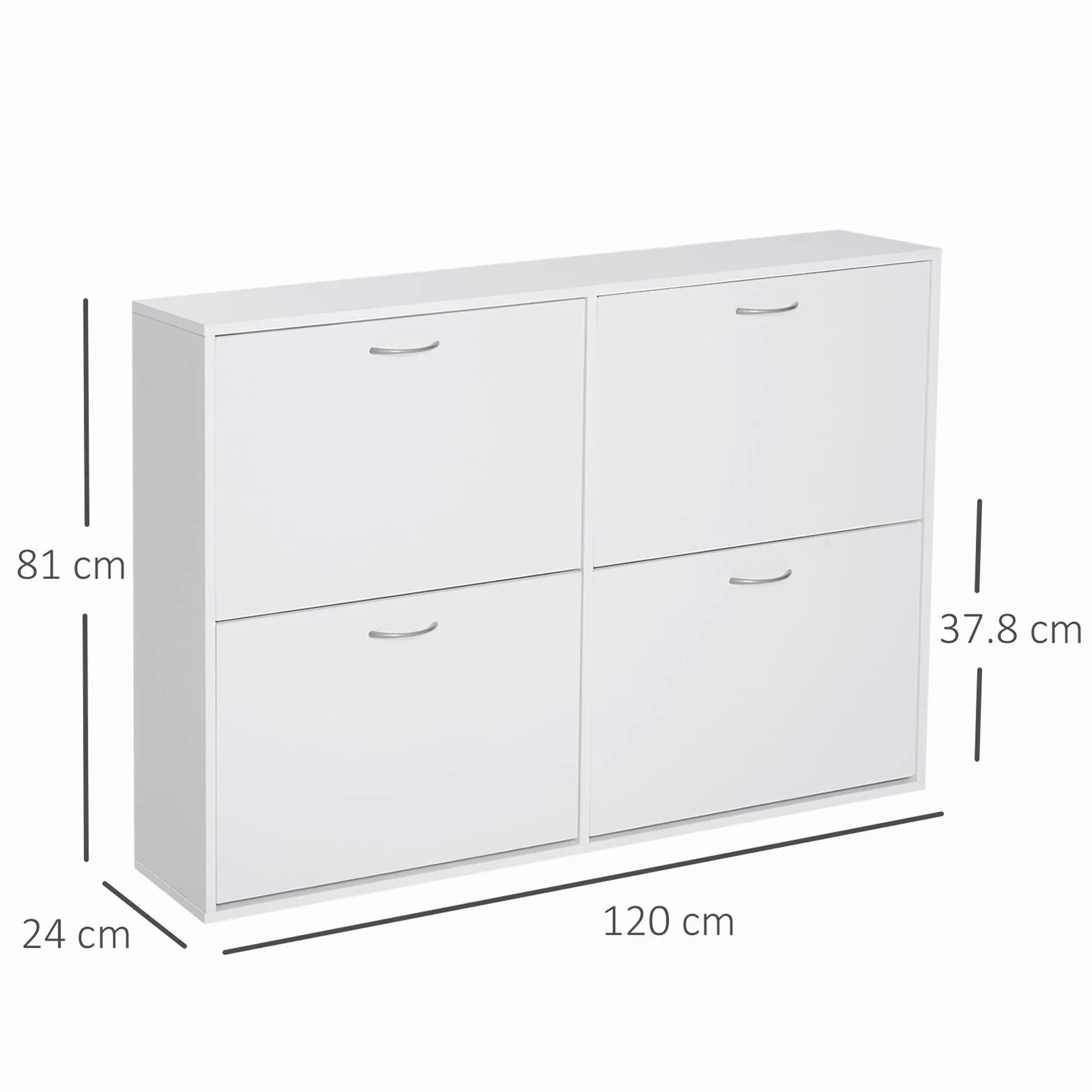 Shoe Cabinet, 81H cm-White