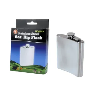 Stainless Steel 6oz Hip Flask