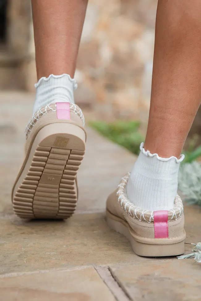 Sydney Light Beige Short Slip-On Bootie