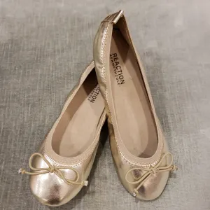 Tap Gold Ballet Flat