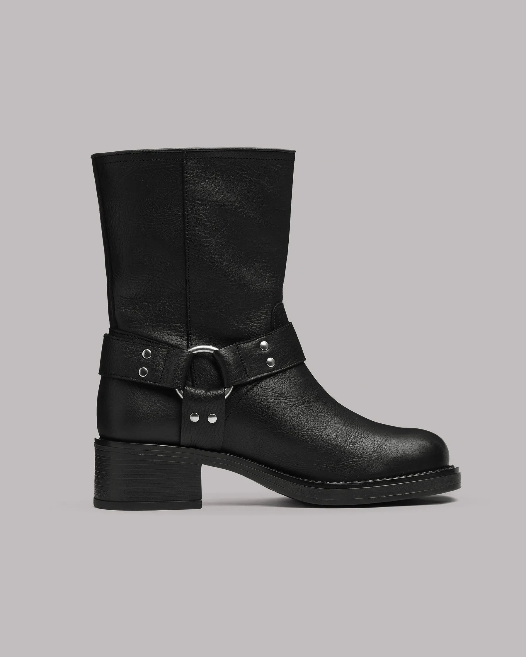 The Black Buckle Boots