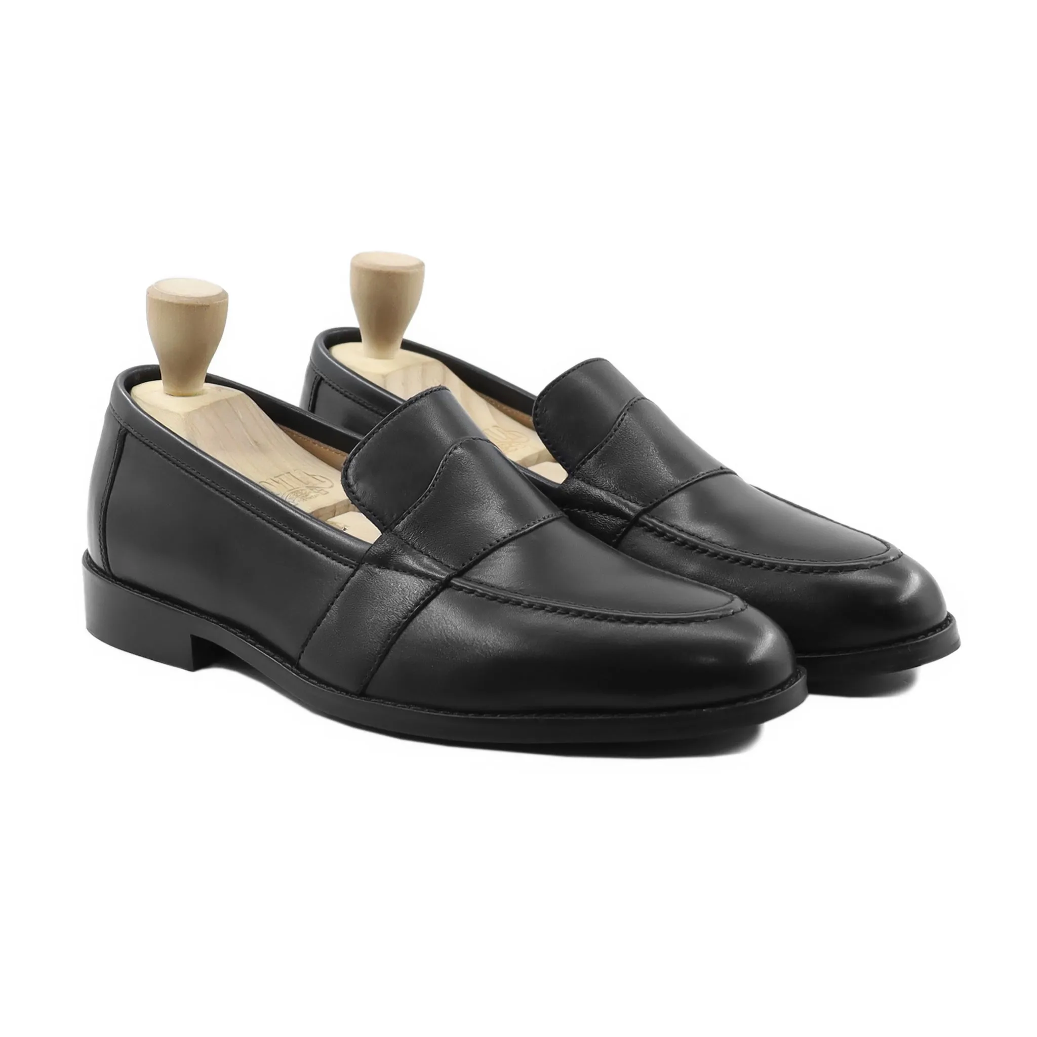 Tolyatti - Men's Black Calf Leather Loafer