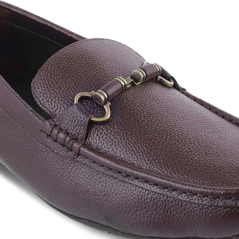 tresmode 240-ROBUK Brown Loafers for Mens EU/40, UK/6