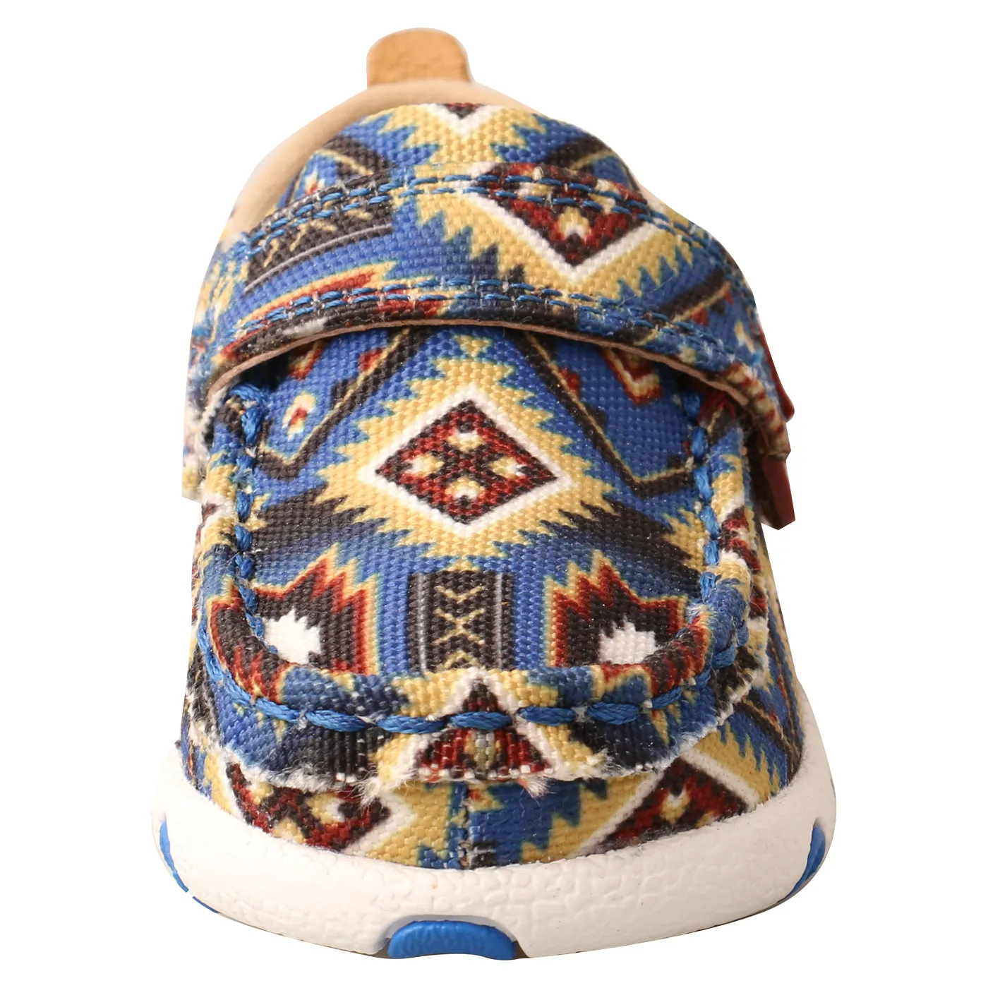 Twisted X Infant & Toddler Blue Aztec Driving Moc