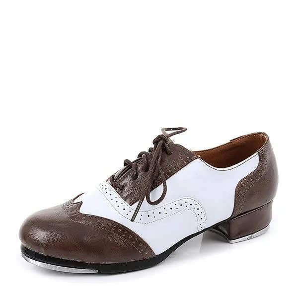 Unisex Real Leather Tap Dance Shoes