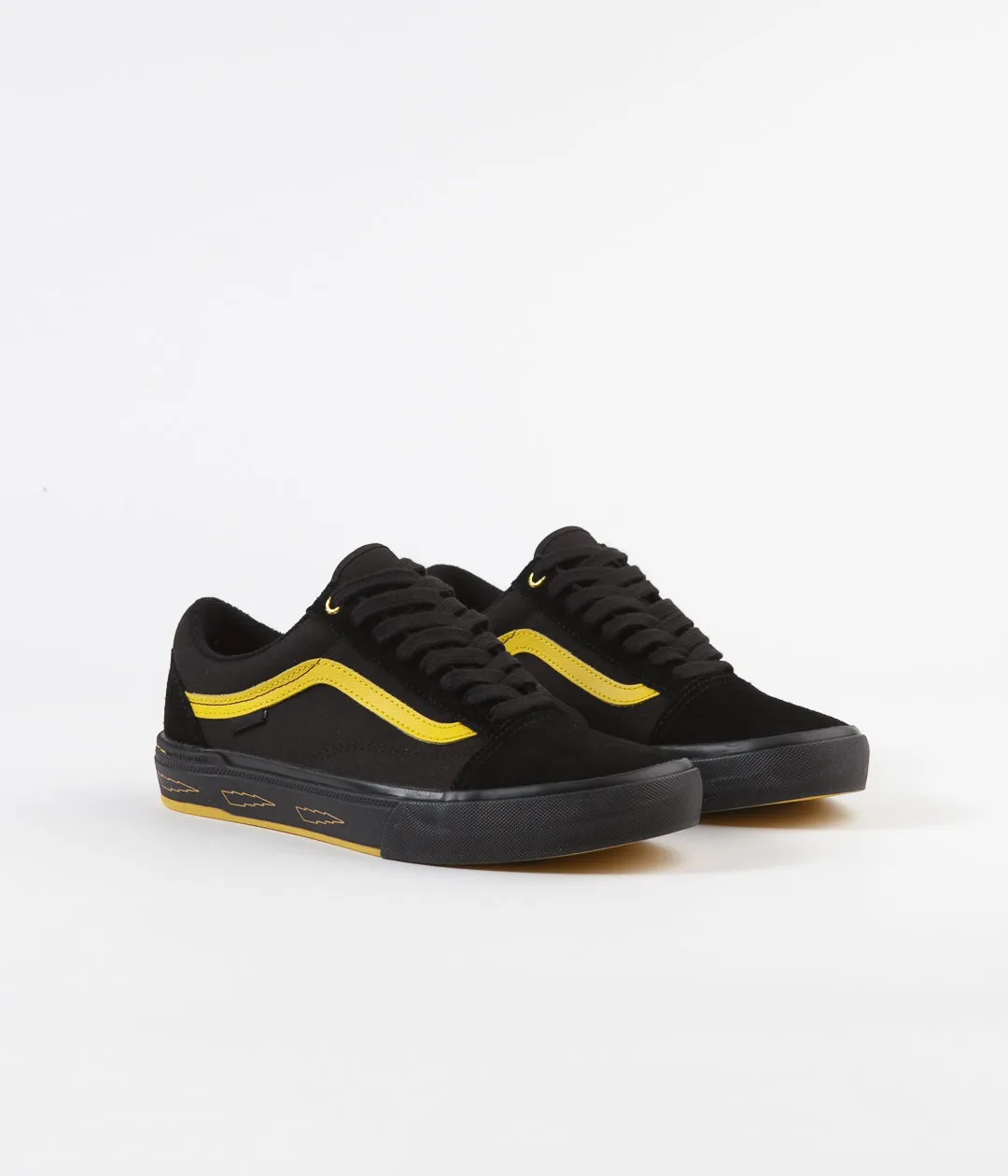 Vans Old Skool Pro BMX Shoes - (Larry Edgar) Black / Yellow