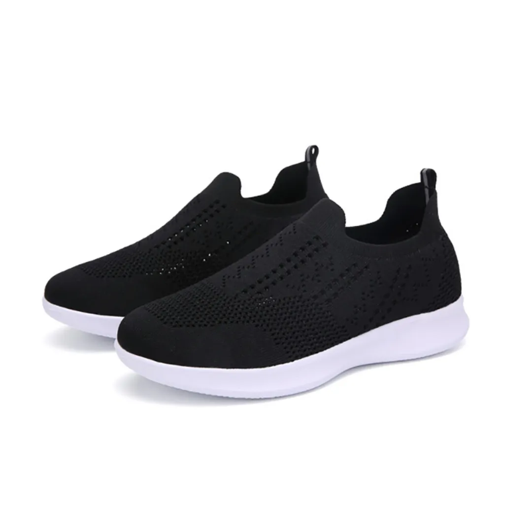 Viky Women's Slip-On Black Shoes