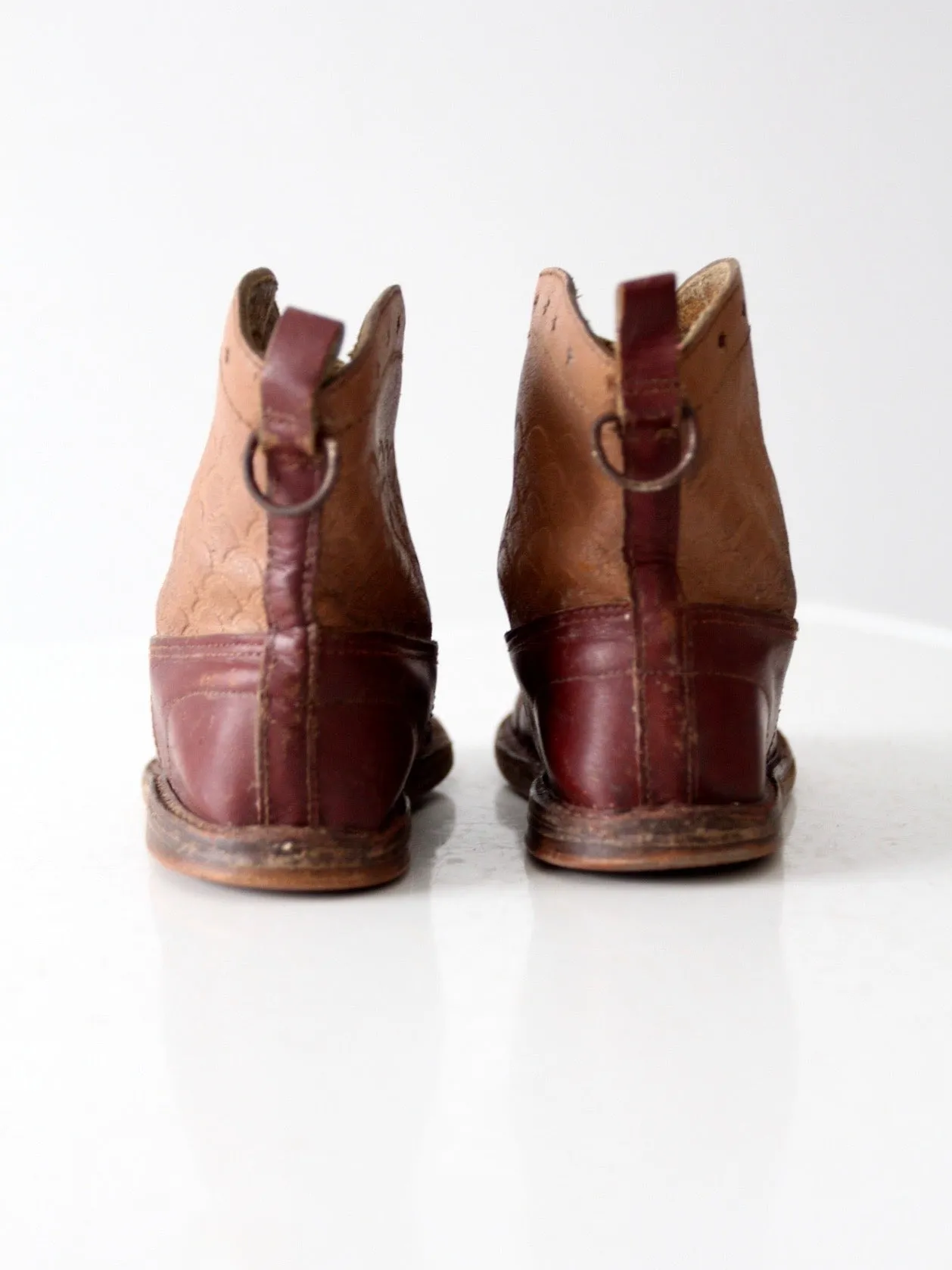 vintage 50s kids western boots