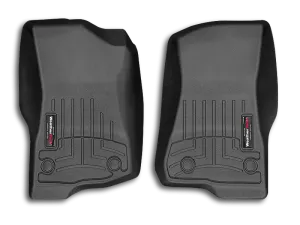 WEATHER TECH Floor Liners in Black, Front (Pair) for 18-up Jeep Wrangler JL & JL Unlimited