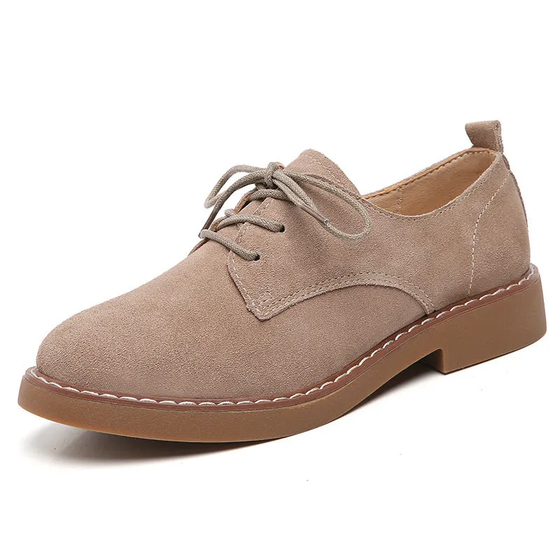 Women's comfort walking low heels oxfords shoes