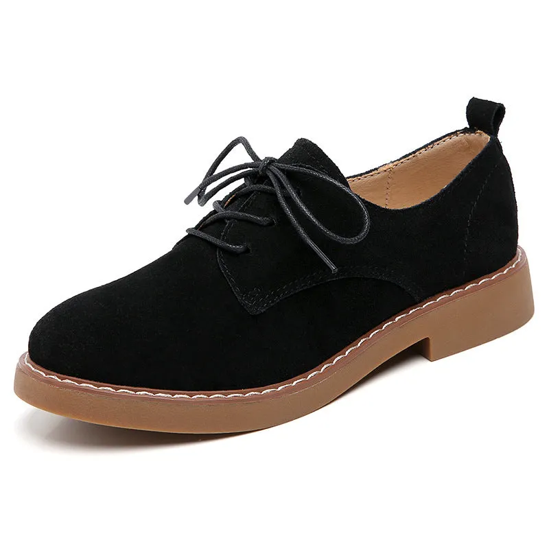 Women's comfort walking low heels oxfords shoes