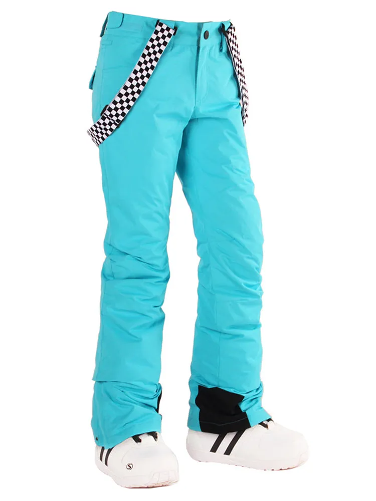 Women's Highland Bib Snowboard & Ski Cyan Pants