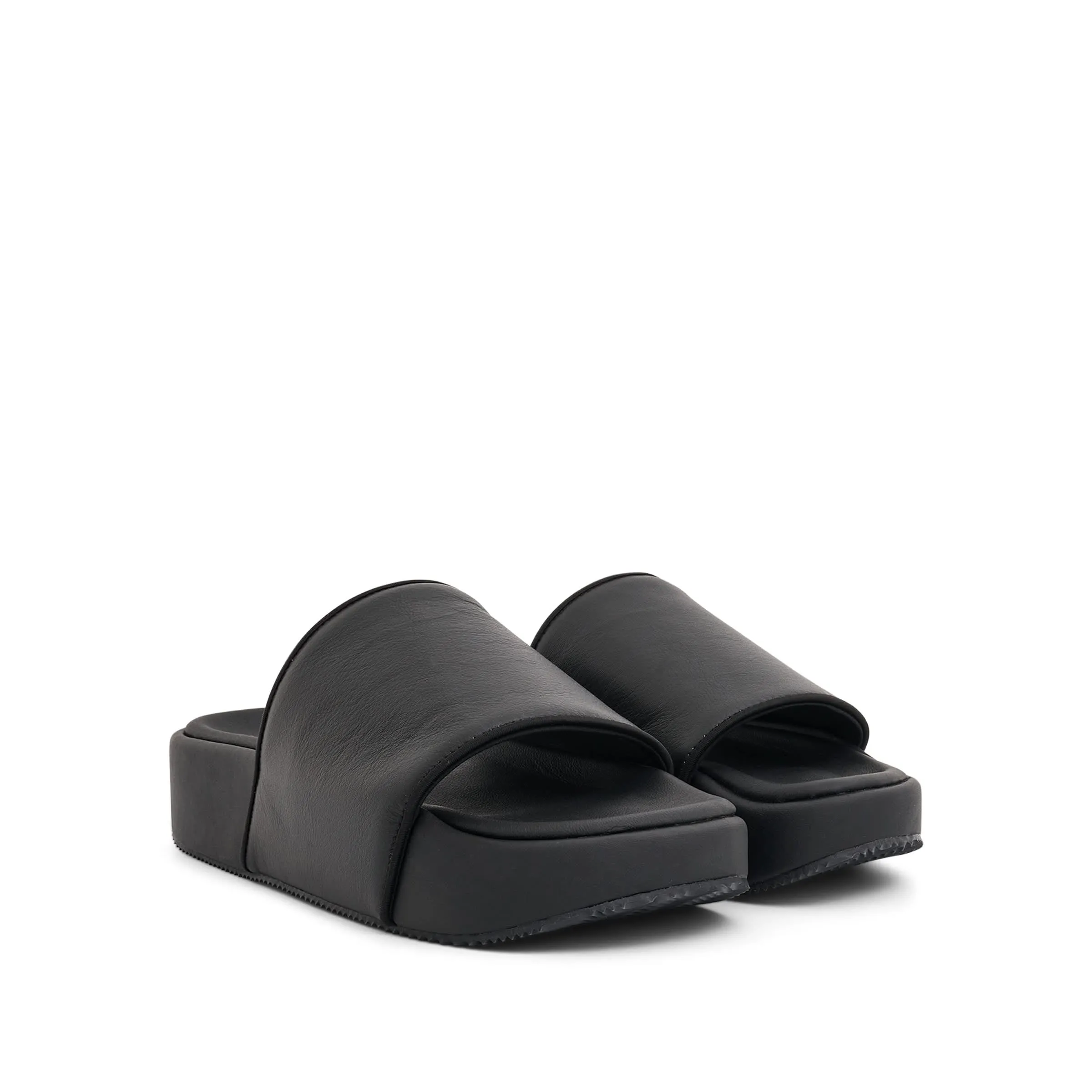 Y-3 Slides in Black