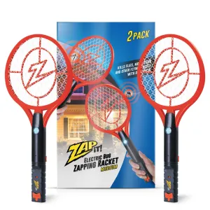 Zap It Bug Zapper Rechargeable Bug Zapper Racket, Electric Fly Swatter, Mosquito