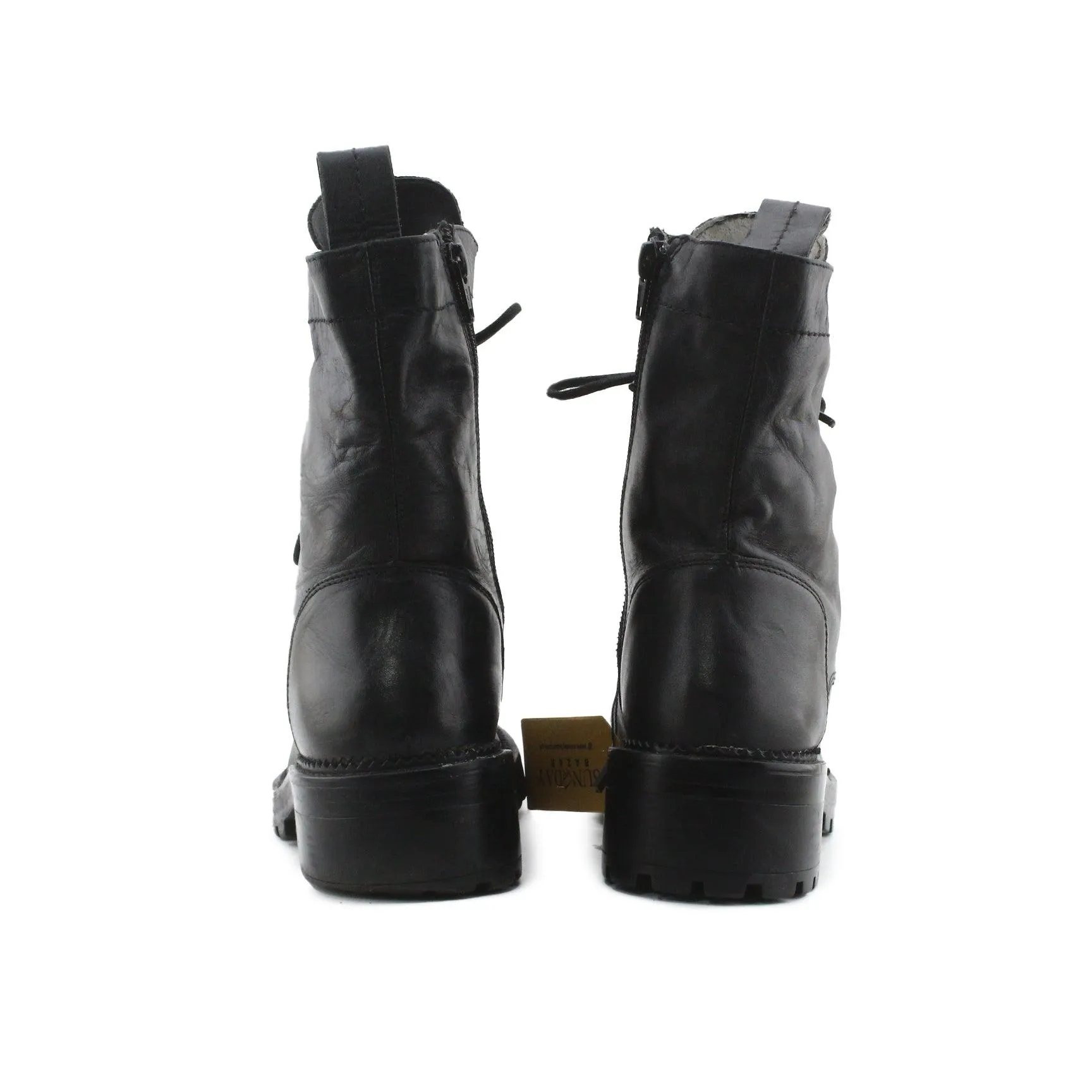 Zara Zipper Laces Ankle Boots | 100% Authentic Leather